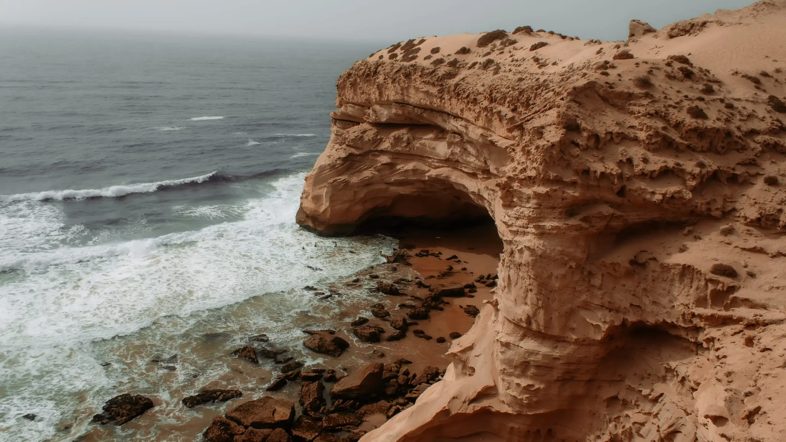 Group adventure in canyon